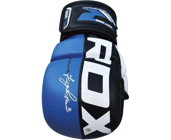 Перчатки для MMA RDX T6 Plus Rex Blue L (GGR-T6U-L+), изображение 2 Перчатки для MMA RDX T6 Plus Rex Blue L (GGR-T6U-L+), изображение 2