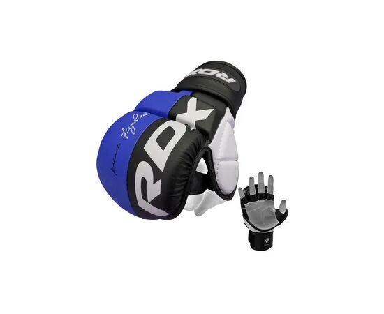Перчатки для MMA RDX T6 Plus Rex Blue S (GGR-T6U-S+), изображение 3 Перчатки для MMA RDX T6 Plus Rex Blue S (GGR-T6U-S+), изображение 3
