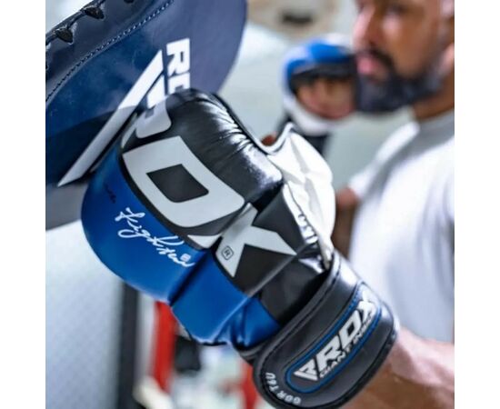 Перчатки для MMA RDX T6 Plus Rex Blue S (GGR-T6U-S+), изображение 7 Перчатки для MMA RDX T6 Plus Rex Blue S (GGR-T6U-S+), изображение 7