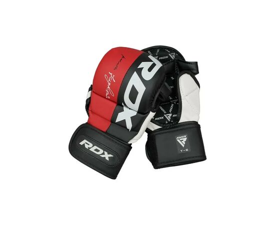 Перчатки для MMA RDX T6 Plus Rex Red XL (GGR-T6R-XL+), изображение 3 Перчатки для MMA RDX T6 Plus Rex Red XL (GGR-T6R-XL+), изображение 3