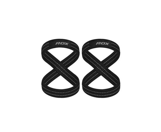 Кистевые лямки RDX Gym Lifting 8 Figure Straps Gray L (WAC-W8G-L)