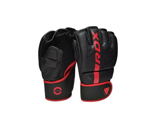 Перчатки для MMA RDX F6 Kara Matte Red L (GGR-F6MR-L), изображение 2 Перчатки для MMA RDX F6 Kara Matte Red L (GGR-F6MR-L), изображение 2
