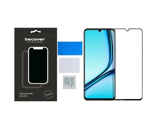 Стекло защитное BeCover Realme Note 50 Black (711317), изображение 4 Стекло защитное BeCover Realme Note 50 Black (711317), изображение 4