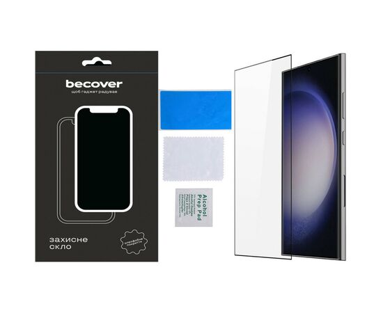 Стекло защитное BeCover Samsung Galaxy S24 Ultra SM-S928 Black (711318), изображение 4 Стекло защитное BeCover Samsung Galaxy S24 Ultra SM-S928 Black (711318), изображение 4