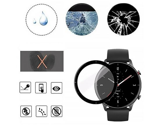 Плівка захисна BeCover Amazfit GTR 2E Black (706052), зображення 3 Плівка захисна BeCover Amazfit GTR 2E Black (706052), зображення 3