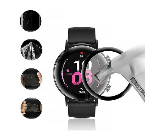 Плівка захисна BeCover Honor MagicWatch 2 42mm Black (706045), зображення 3 Плівка захисна BeCover Honor MagicWatch 2 42mm Black (706045), зображення 3