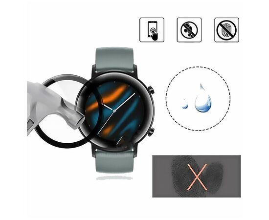 Плівка захисна BeCover Honor MagicWatch 2 42mm Black (706045), зображення 5 Плівка захисна BeCover Honor MagicWatch 2 42mm Black (706045), зображення 5