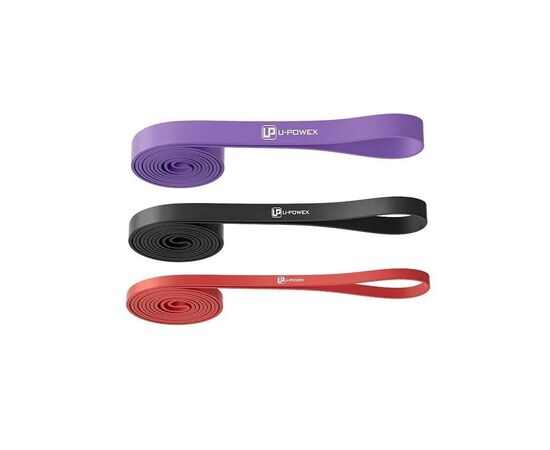 Еспандер U-Powex петлі UP_1073 Power Band набір 3шт Red/Black/Purple (UP_1073_3in_R/B/P)