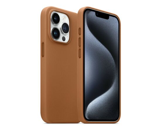 Чохол до мобільного телефона Armorstandart FAKE Leather Case Apple iPhone 15 Pro Light Coffee (ARM76300), зображення 3