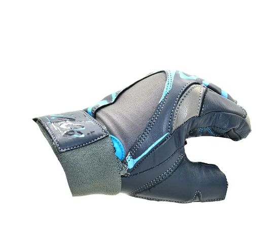 Перчатки для фитнеса MadMax MFG-921 Voodoo Mid grey/light blue S (MFG-921-BLU_S), изображение 2 Перчатки для фитнеса MadMax MFG-921 Voodoo Mid grey/light blue S (MFG-921-BLU_S), изображение 2