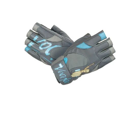 Рукавички для фітнесу MadMax MFG-921 Voodoo Mid grey/light blue S (MFG-921-BLU_S)
