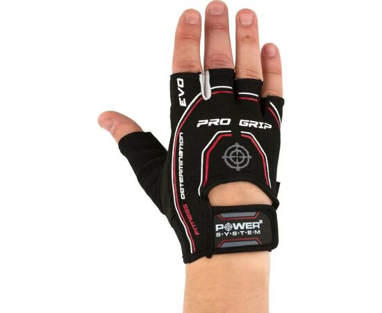 Рукавички для фітнесу Power System PS-2260 Pro Grip EVO Black L (PS_2260BK-4_L), зображення 5 Рукавички для фітнесу Power System PS-2260 Pro Grip EVO Black L (PS_2260BK-4_L), зображення 5
