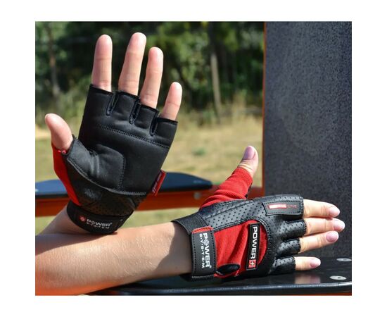 Перчатки для фитнеса Power System PS-2500 Power Plus Black/Red XXL (PS-2500_2XL_Black-red), изображение 5