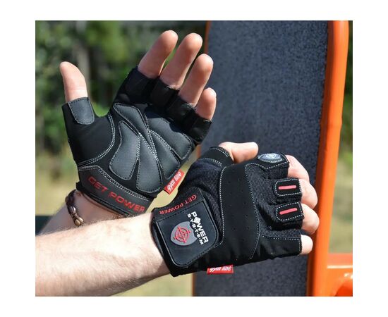 Рукавички для фітнесу Power System PS-2550 Get Power Black XXL (PS-2550_2XL_Black), зображення 5 Рукавички для фітнесу Power System PS-2550 Get Power Black XXL (PS-2550_2XL_Black), зображення 5