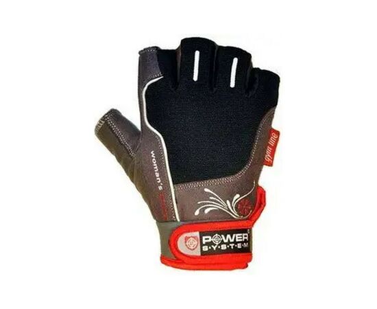 Перчатки для фитнеса Power System PS-2570 Womans Power жіночі Black/Red (PS-2570_M_Black-Red), изображение 2 Перчатки для фитнеса Power System PS-2570 Womans Power жіночі Black/Red (PS-2570_M_Black-Red), изображение 2