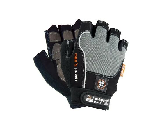 Рукавички для фітнесу Power System PS-2580 Mans Power Black/Grey XXL (PS-2580_2XL_Black-grey)