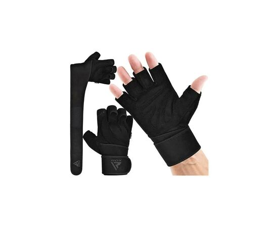Перчатки для фитнеса RDX L4 Micro Plus Black M (WGM-L4B-M+), изображение 2 Перчатки для фитнеса RDX L4 Micro Plus Black M (WGM-L4B-M+), изображение 2