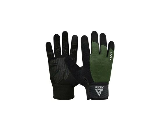 Рукавички для фітнесу RDX W1 Full Finger Army Green M (WGA-W1FA-M+)