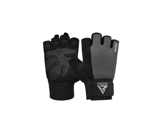 Перчатки для фитнеса RDX W1 Half Gray Plus M (WGA-W1HG-M+)