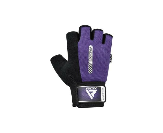 Перчатки для фитнеса RDX W1 Half Purple S (WGA-W1HPR-S), изображение 2 Перчатки для фитнеса RDX W1 Half Purple S (WGA-W1HPR-S), изображение 2