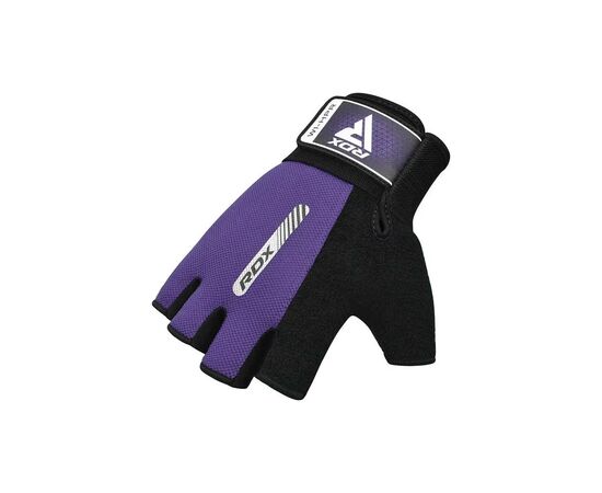 Перчатки для фитнеса RDX W1 Half Purple S (WGA-W1HPR-S), изображение 4 Перчатки для фитнеса RDX W1 Half Purple S (WGA-W1HPR-S), изображение 4