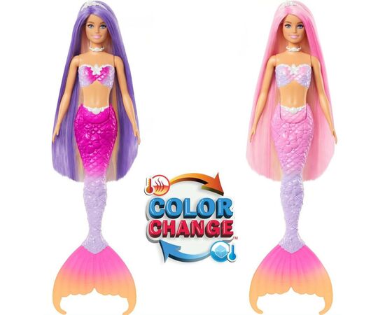 Кукла Barbie Дримтопия Русалка Цветная магия (HRP97), изображение 3 Кукла Barbie Дримтопия Русалка Цветная магия (HRP97), изображение 3