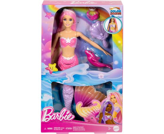 Кукла Barbie Дримтопия Русалка Цветная магия (HRP97), изображение 5 Кукла Barbie Дримтопия Русалка Цветная магия (HRP97), изображение 5