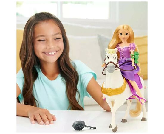 Кукла Disney Princess Рапунцель Принцесса с верным другом Максимусом (HLW23), изображение 6 Кукла Disney Princess Рапунцель Принцесса с верным другом Максимусом (HLW23), изображение 6