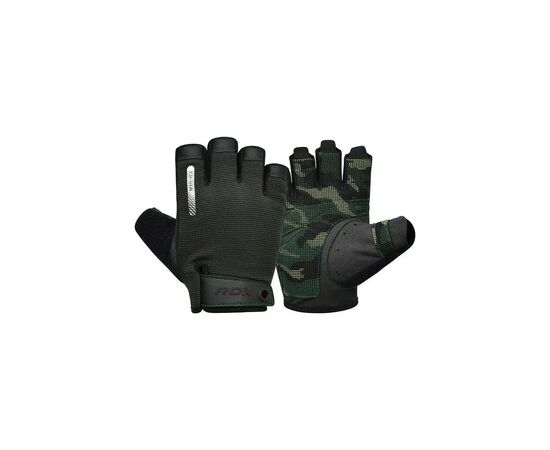 Рукавички для фітнесу RDX T2 Half Army Green L (WGA-T2HA-L)