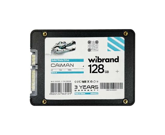 Накопитель SSD 2.5" 128GB Caiman Wibrand (WI2.5SSD/CA128GB), изображение 2 Накопитель SSD 2.5" 128GB Caiman Wibrand (WI2.5SSD/CA128GB), изображение 2