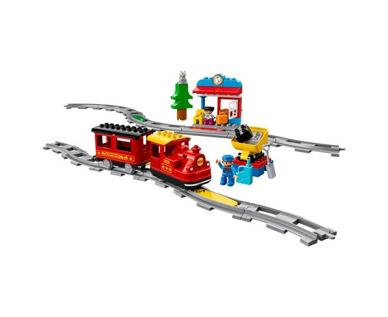 Конструктор LEGO Поезд на паровой тяге 59 деталей (10874), изображение 2 Конструктор LEGO Поезд на паровой тяге 59 деталей (10874), изображение 2