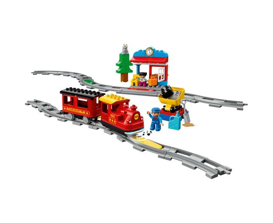 Конструктор LEGO Поезд на паровой тяге 59 деталей (10874), изображение 4 Конструктор LEGO Поезд на паровой тяге 59 деталей (10874), изображение 4