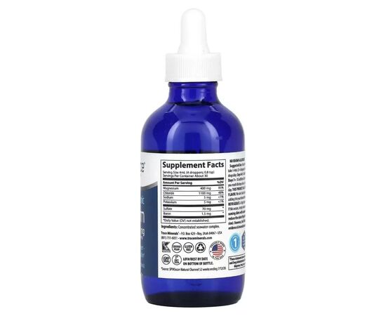 Мінерали Trace Minerals Магній іонізований у краплях, 400 мг, Ionic Magnesium, 118 мл (TMR-00353), зображення 2 Мінерали Trace Minerals Магній іонізований у краплях, 400 мг, Ionic Magnesium, 118 мл (TMR-00353), зображення 2