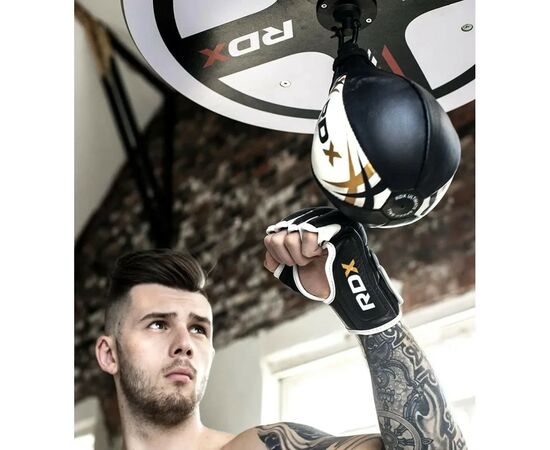 Груша боксерская RDX 2Y Boxing Speed Ball Leather Multi White/Red (2SBL-S2WR), изображение 4 Груша боксерская RDX 2Y Boxing Speed Ball Leather Multi White/Red (2SBL-S2WR), изображение 4