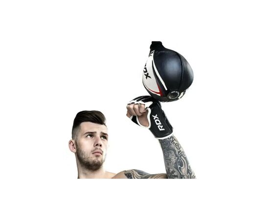 Груша боксерская RDX 2Y Boxing Speed Ball Leather Multi White/Red (2SBL-S2WR), изображение 5 Груша боксерская RDX 2Y Boxing Speed Ball Leather Multi White/Red (2SBL-S2WR), изображение 5