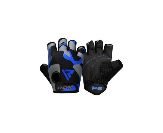 Рукавички для фітнесу RDX F6 Sumblimation Blue M (WGS-F6U-M)