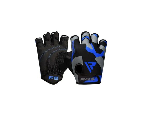 Перчатки для фитнеса RDX F6 Sumblimation Blue XL (WGS-F6U-XL), изображение 2 Перчатки для фитнеса RDX F6 Sumblimation Blue XL (WGS-F6U-XL), изображение 2