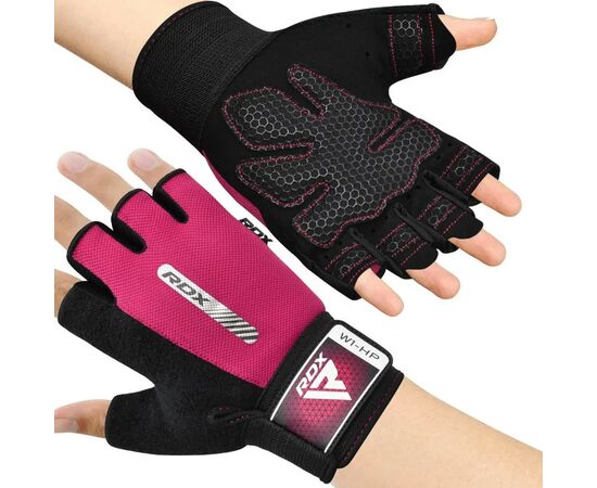 Перчатки для фитнеса RDX W1 Half Pink S (WGA-W1HP-S), изображение 6