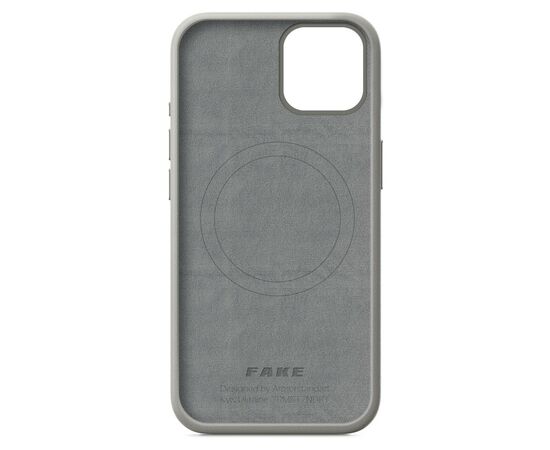 Чехол для мобильного телефона Armorstandart FAKE Leather Case Apple iPhone 15 Grey (ARM76289), изображение 2 Чехол для мобильного телефона Armorstandart FAKE Leather Case Apple iPhone 15 Grey (ARM76289), изображение 2