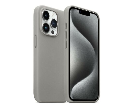 Чехол для мобильного телефона Armorstandart FAKE Leather Case Apple iPhone 15 Pro Grey (ARM76301), изображение 3