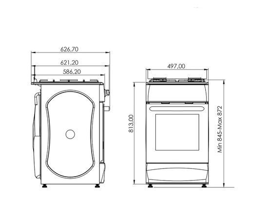 Плита Grunhelm G4F5600W, изображение 4 Плита Grunhelm G4F5600W, изображение 4
