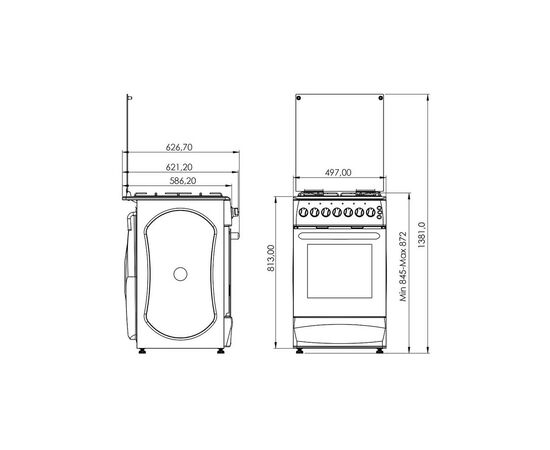 Плита Grunhelm GFM5611W, изображение 6 Плита Grunhelm GFM5611W, изображение 6
