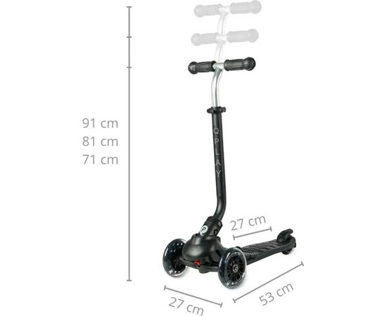 Самокат QPlay 5 в 1 Sema Pro Black (ST-004SemaProBlack), изображение 7 Самокат QPlay 5 в 1 Sema Pro Black (ST-004SemaProBlack), изображение 7