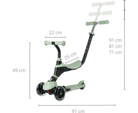 Самокат QPlay 5 в 1 Sema Pro Green (ST-004SemaProGeeen), изображение 8 Самокат QPlay 5 в 1 Sema Pro Green (ST-004SemaProGeeen), изображение 8