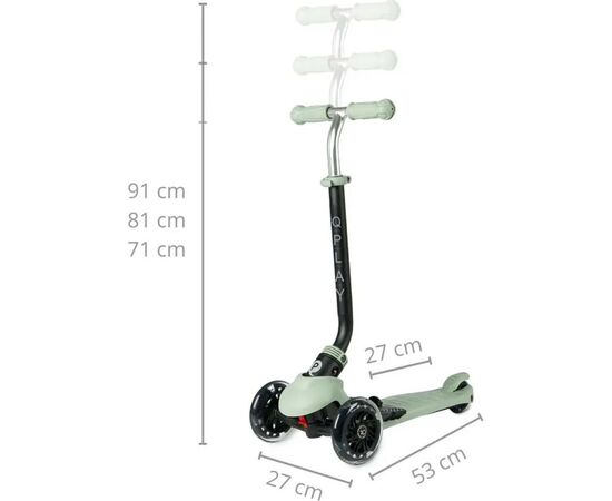 Самокат QPlay 5 в 1 Sema Pro Green (ST-004SemaProGeeen), изображение 9 Самокат QPlay 5 в 1 Sema Pro Green (ST-004SemaProGeeen), изображение 9