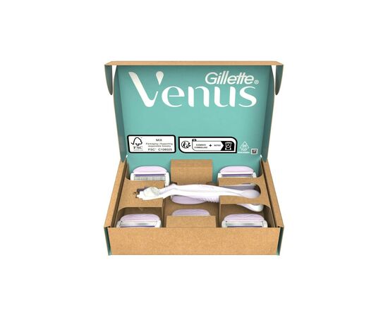 Бритва Gillette Venus ComfortGlide Breeze с 6 сменными картриджами (8006540854860), изображение 2 Бритва Gillette Venus ComfortGlide Breeze с 6 сменными картриджами (8006540854860), изображение 2