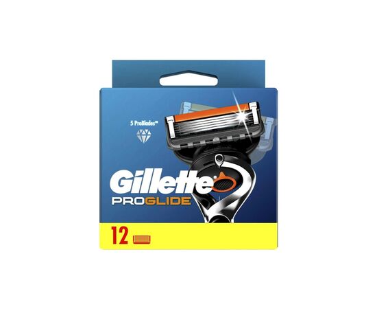 Сменные кассеты Gillette Fusion ProGlide 12 шт. (7702018440894), изображение 2 Сменные кассеты Gillette Fusion ProGlide 12 шт. (7702018440894), изображение 2