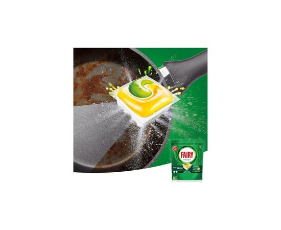 Таблетки для посудомоечных машин Fairy Original All in One Lemon 100 шт. (8700216237383), изображение 4 Таблетки для посудомоечных машин Fairy Original All in One Lemon 100 шт. (8700216237383), изображение 4