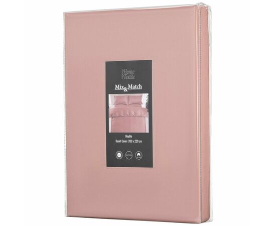 Пододеяльник Ardesto Mix&Match Premium 100% хлопок, сатин розовый светлый 160х220 см (ART1622DVU), изображение 2 Пододеяльник Ardesto Mix&Match Premium 100% хлопок, сатин розовый светлый 160х220 см (ART1622DVU), изображение 2