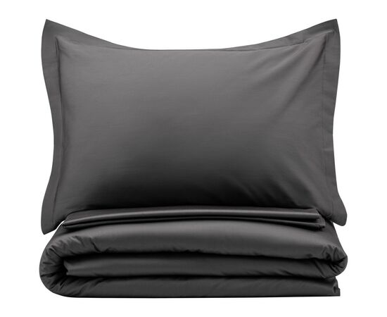 Пододеяльник Ardesto Mix&Match Premium 100% хлопок, сатин серый 160х220 см (ART1622DVY), изображение 4 Пододеяльник Ardesto Mix&Match Premium 100% хлопок, сатин серый 160х220 см (ART1622DVY), изображение 4